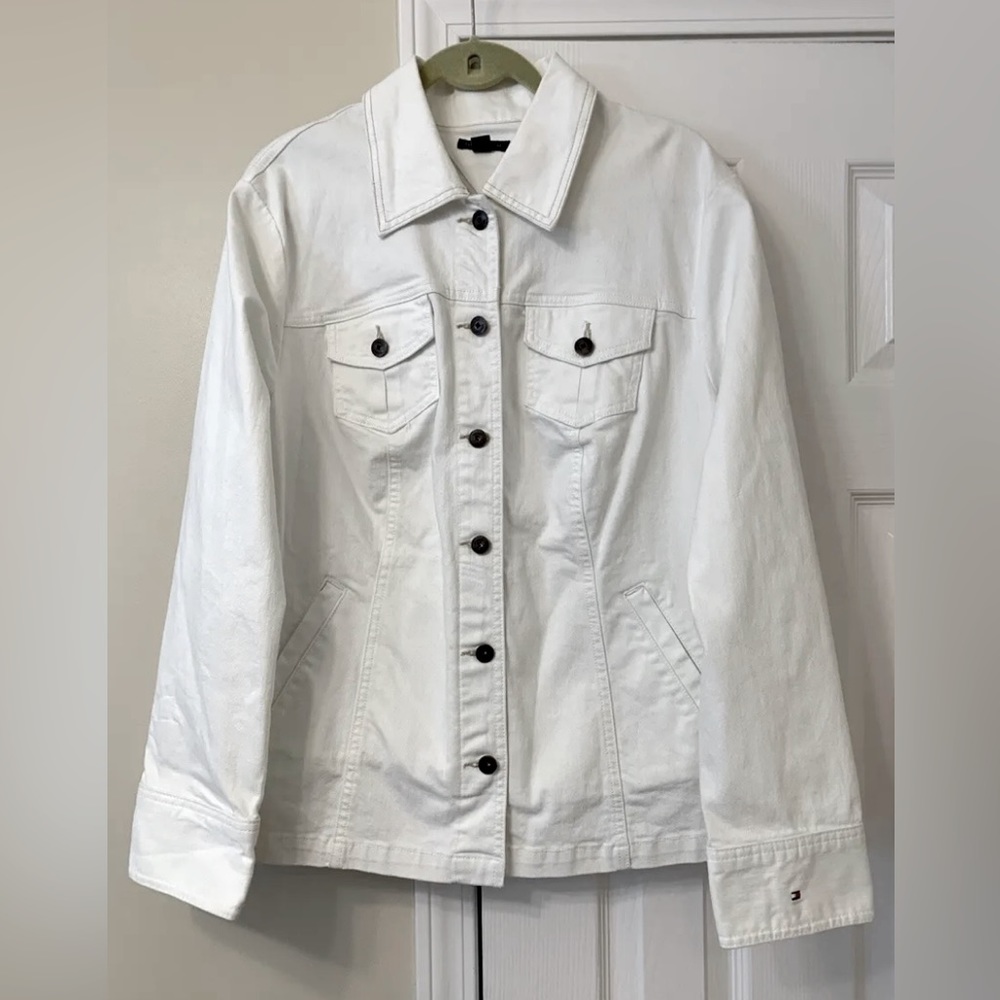 Tommy Hilfiger Women’s Denim Jacket White Size 18